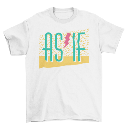 As If Retro Graphic Tee