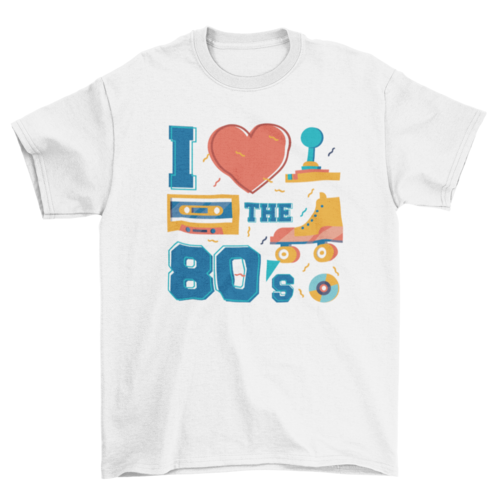 Love the 80s Retro Graphic Tee