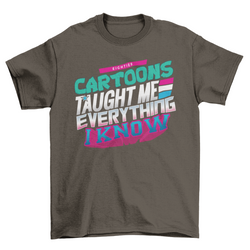 80s Cartoons Taught Me Everything Graphic Tee