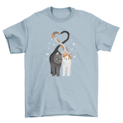 Cats In Love Hearts T-Shirt