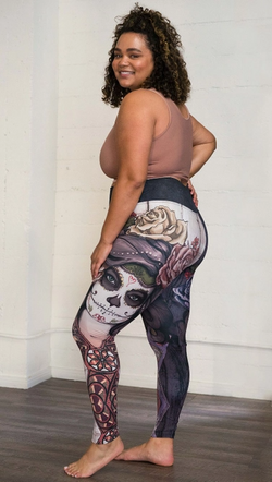 Halloween Sugar MASHUP Athleisure Leggings