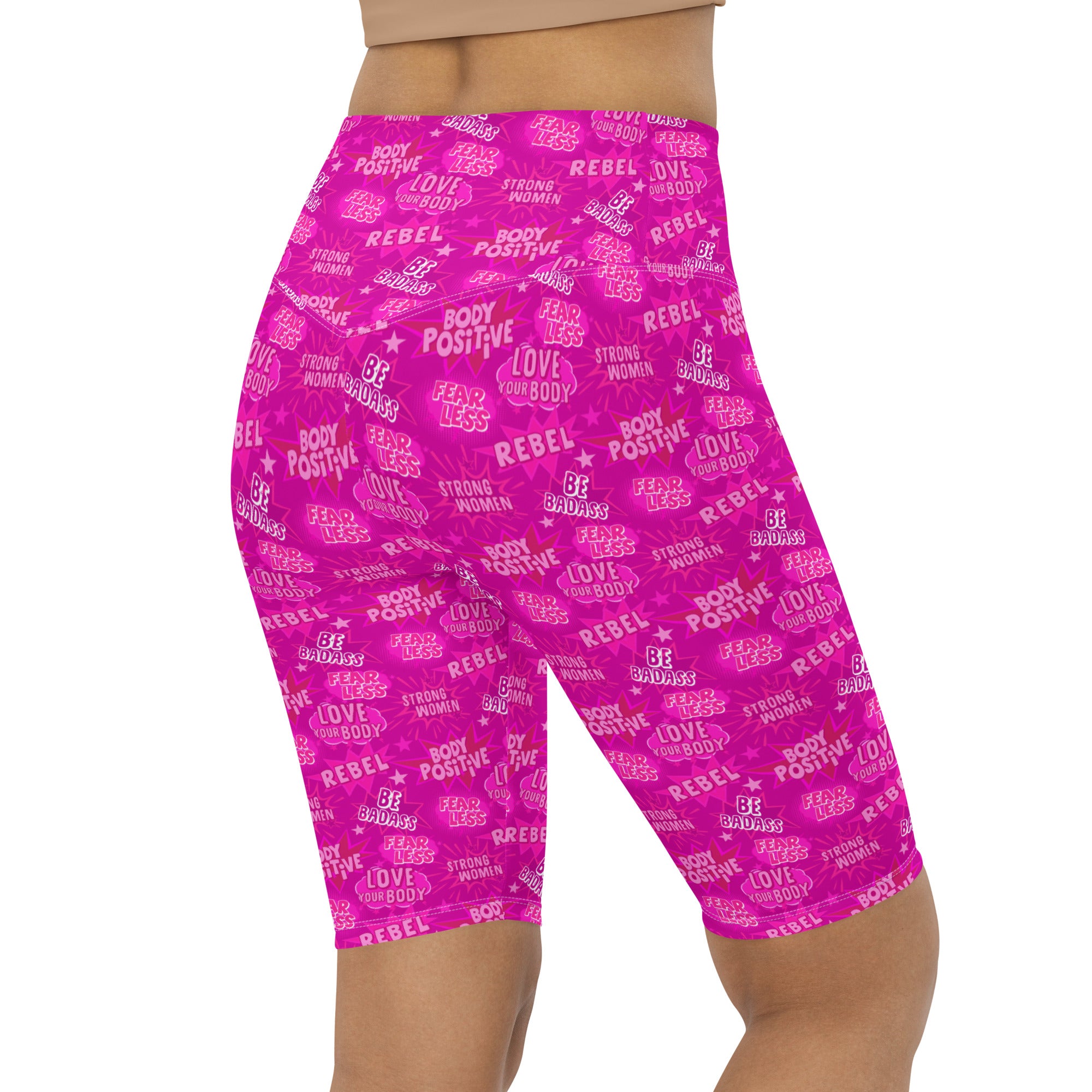 Body Positivity Shorts in Hot Pink