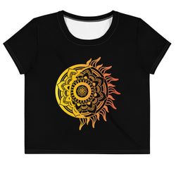 SHE REBEL - Bright Sun Mandala Crop Top