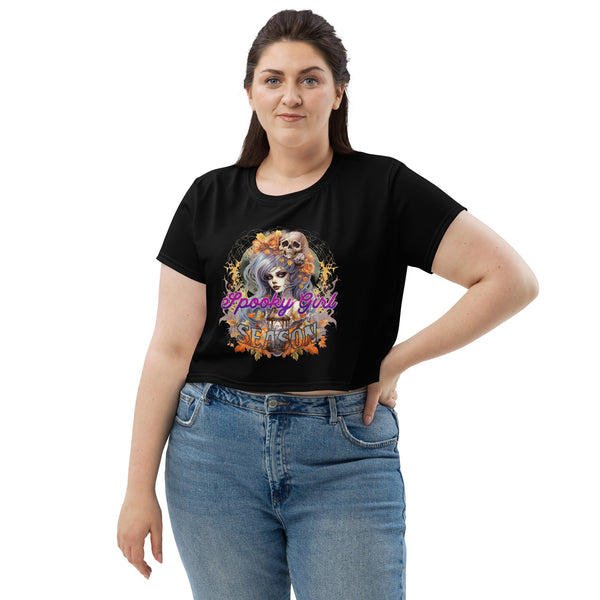 Spooky Girl Season Crop Tee