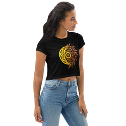 SHE REBEL - Bright Sun Mandala Crop Top