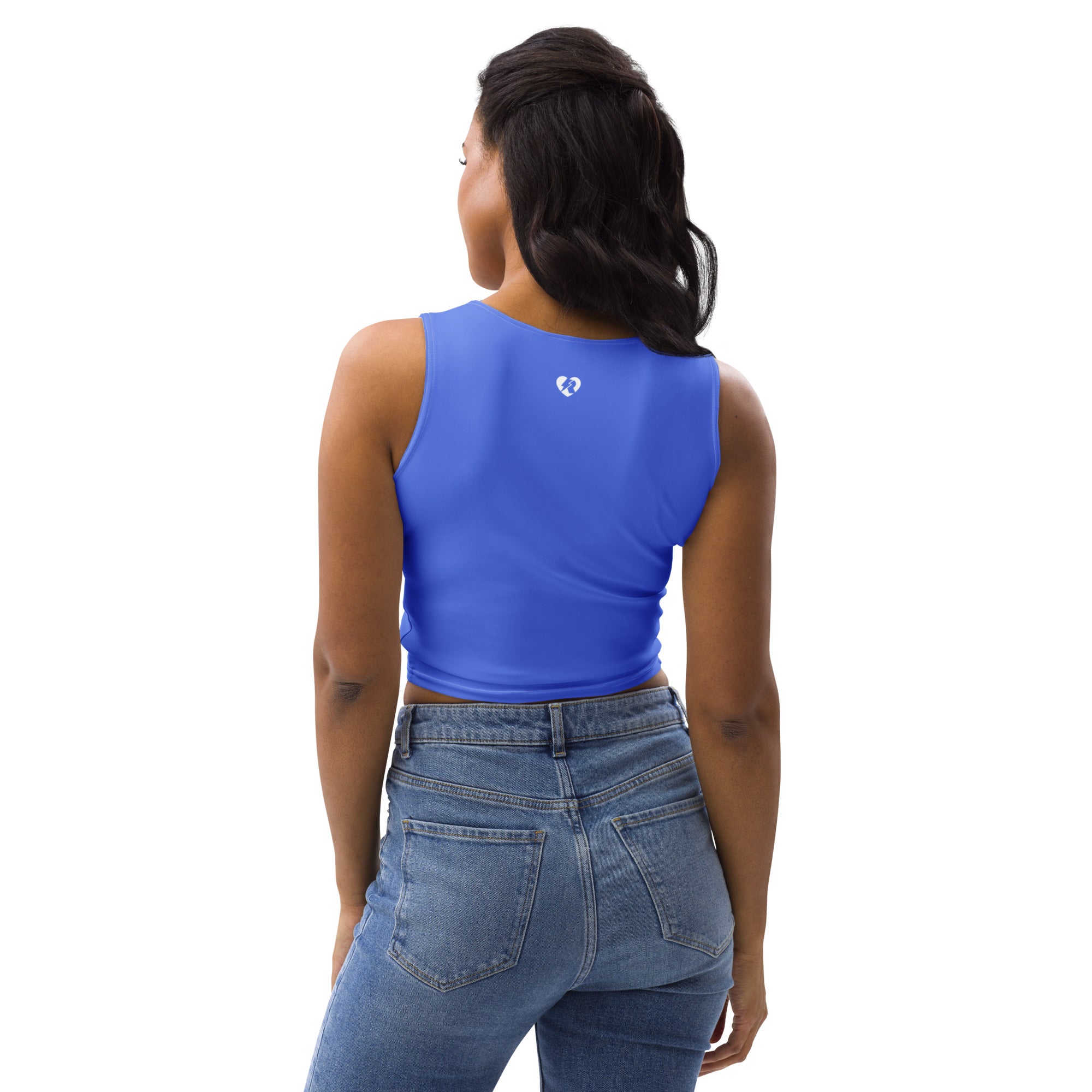 MKV Royal Blue Crop Top