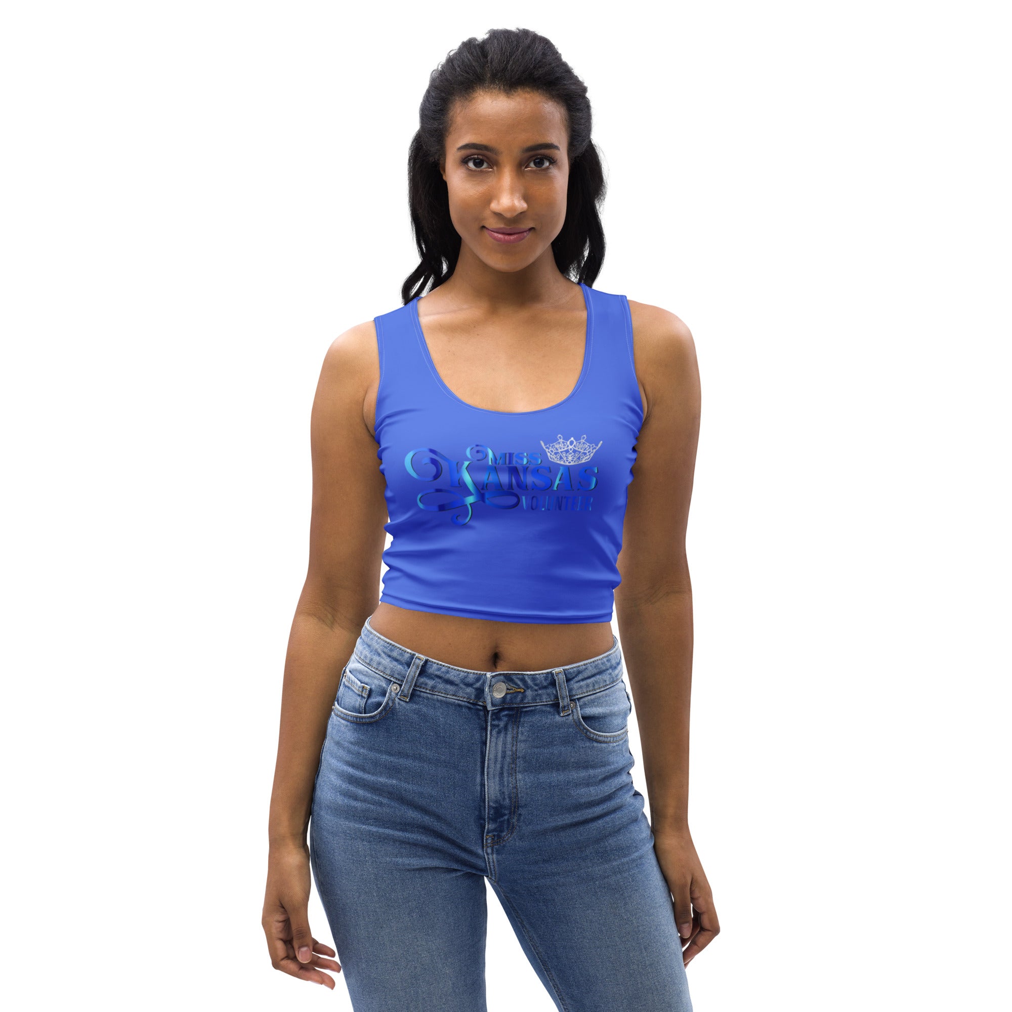 MKV Royal Blue Crop Top