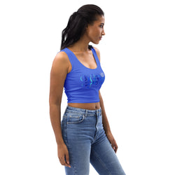 MKV Royal Blue Crop Top