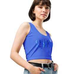 MKV Royal Blue Crop Top