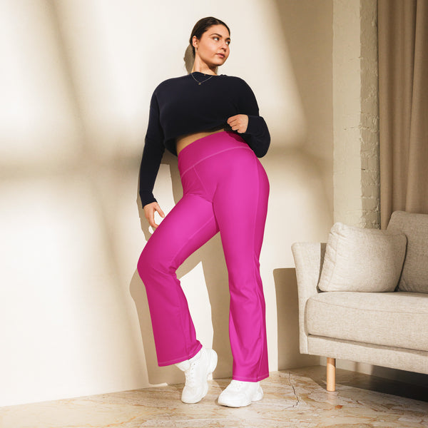 Shocking Magenta Flare leggings