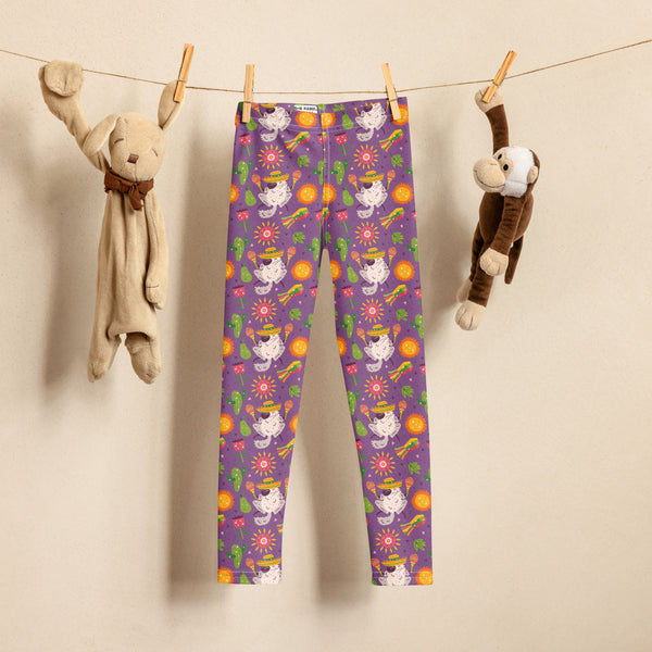 Festive Chinchillas Kid's Leggings (Ages 2 - 7)