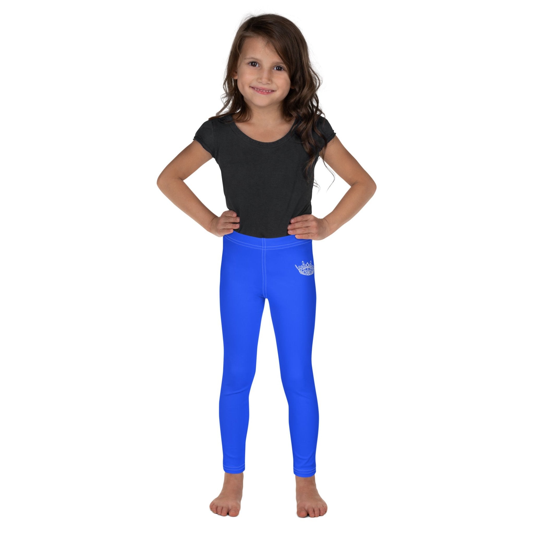 MKV Kids' Leggings in Ultramarine Blue