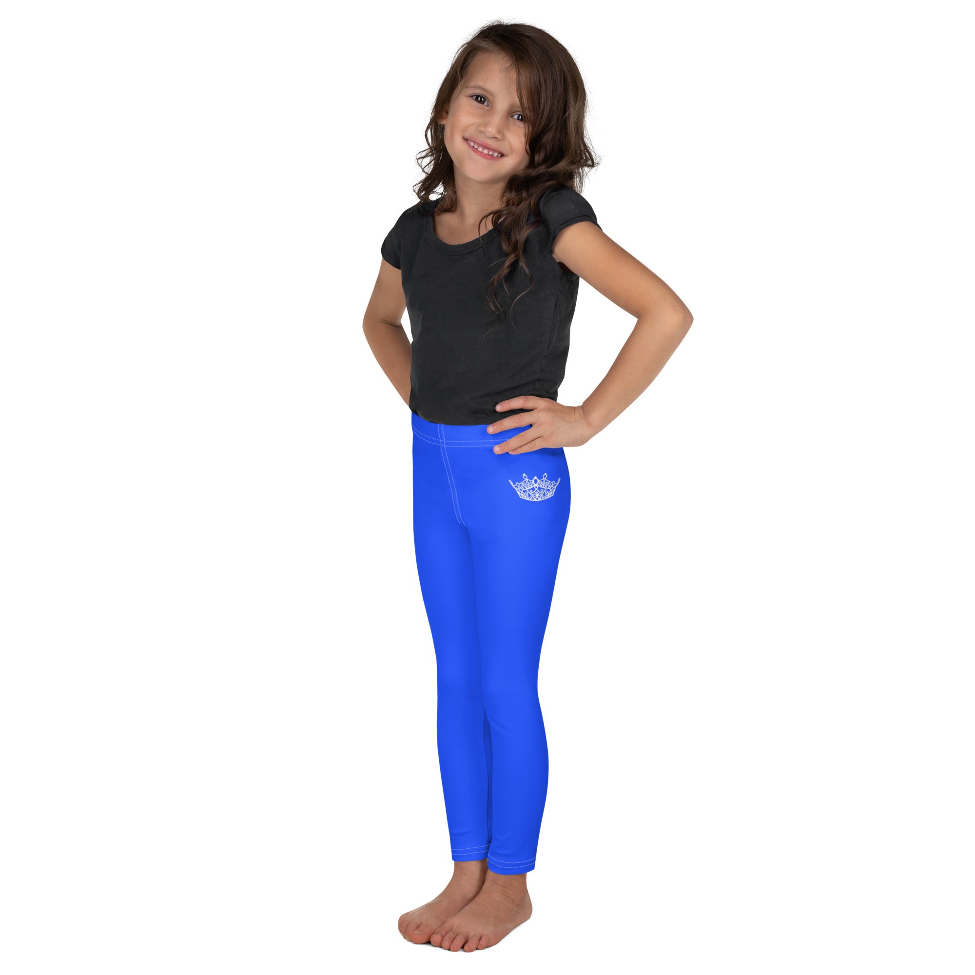 MKV Kids' Leggings in Ultramarine Blue