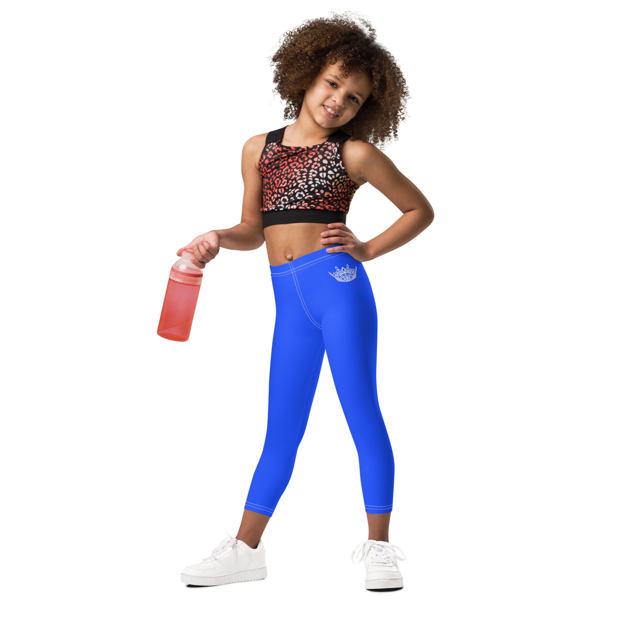 MKV Kids' Leggings in Ultramarine Blue