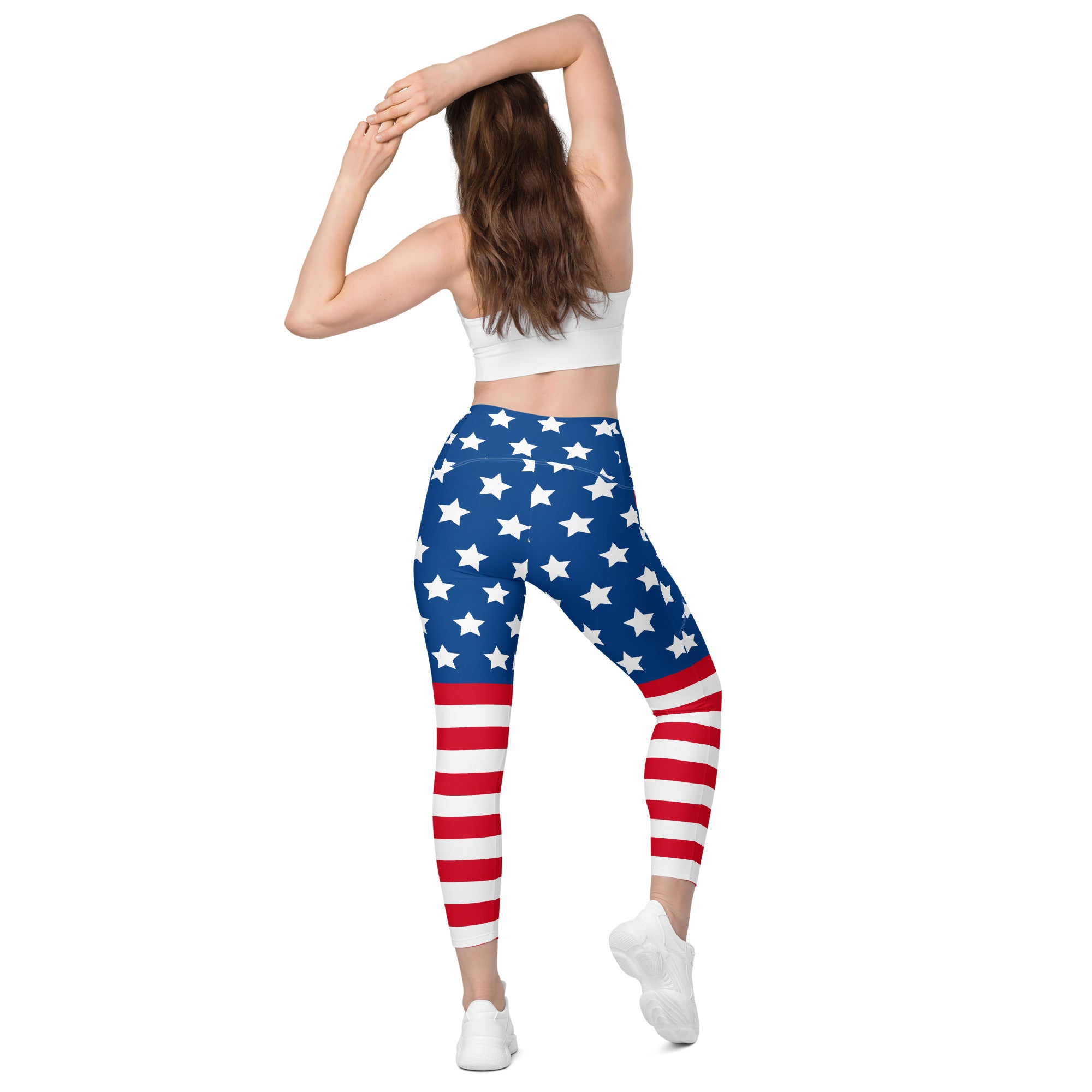 SHE REBEL - Patriotic Leggings with Pockets | All Sizes