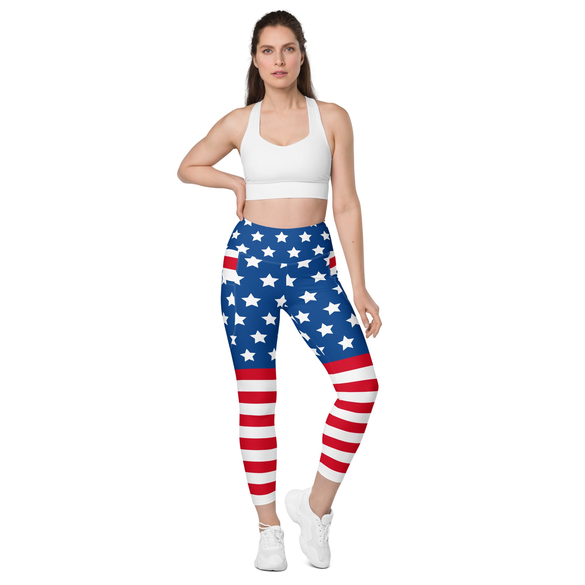 SHE REBEL - Patriotic Leggings with Pockets | All Sizes