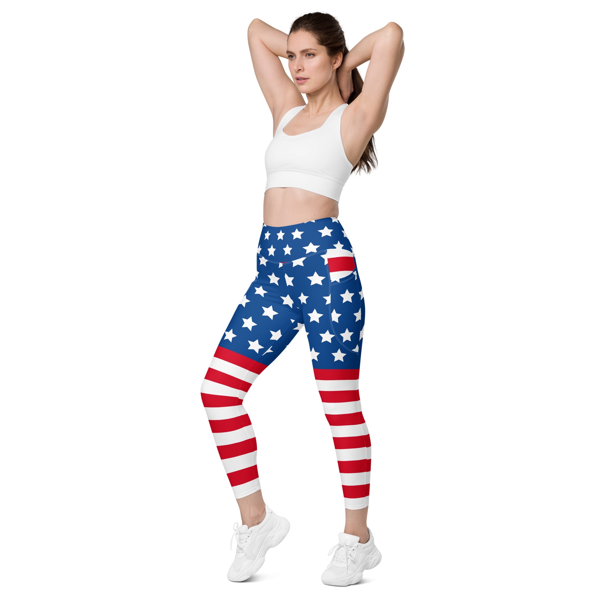 SHE REBEL - Patriotic Leggings with Pockets | All Sizes