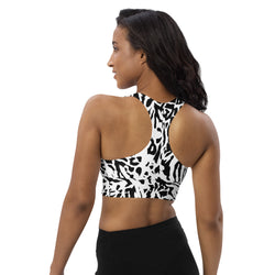 Wild Side Animal Print Longline Sports Bra