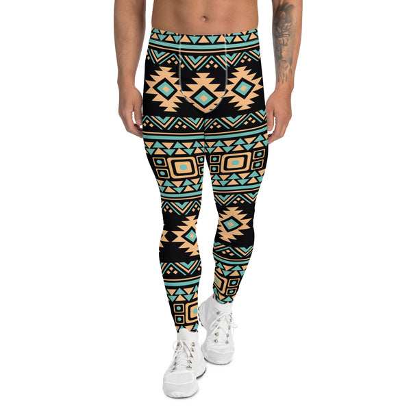 Aztec Print Leggings for Men