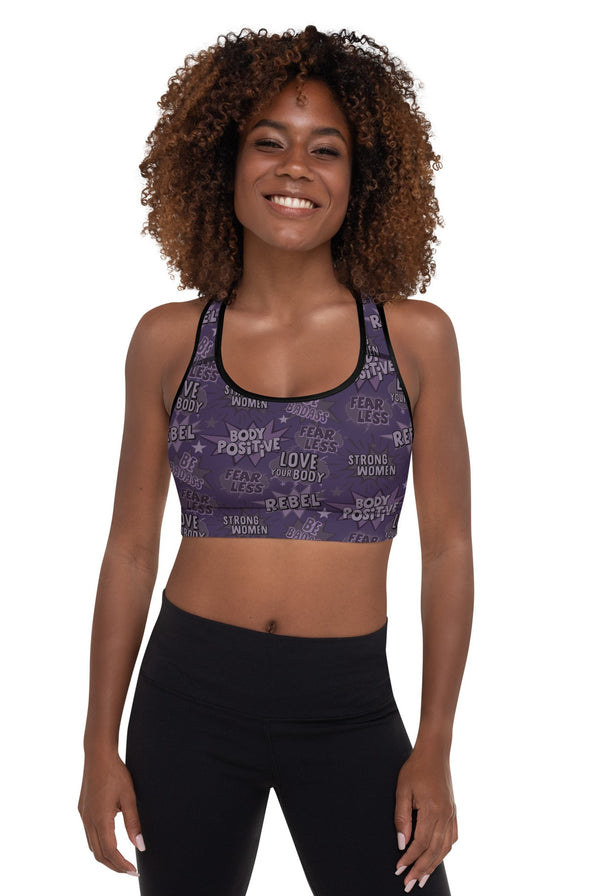 Empower Sports Bra in Purple