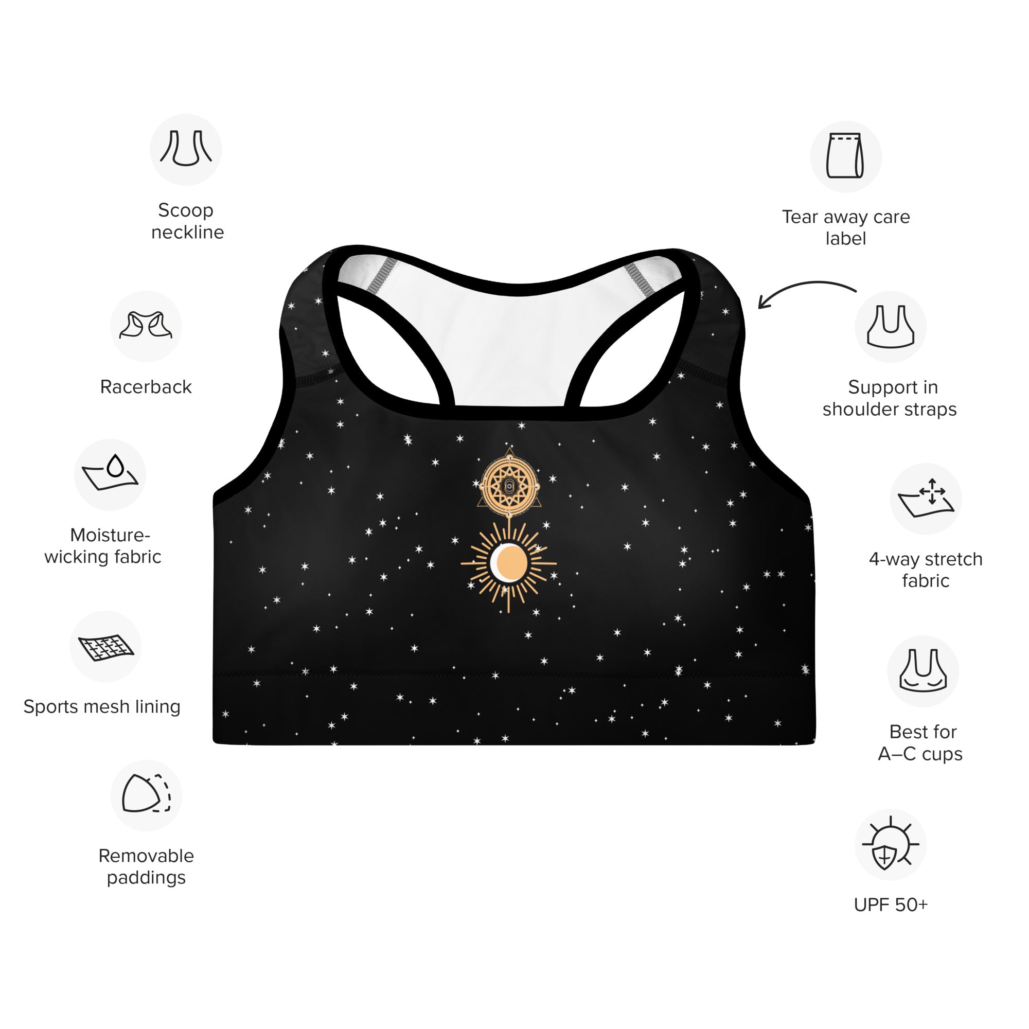 Celestial Skies Sports Bra