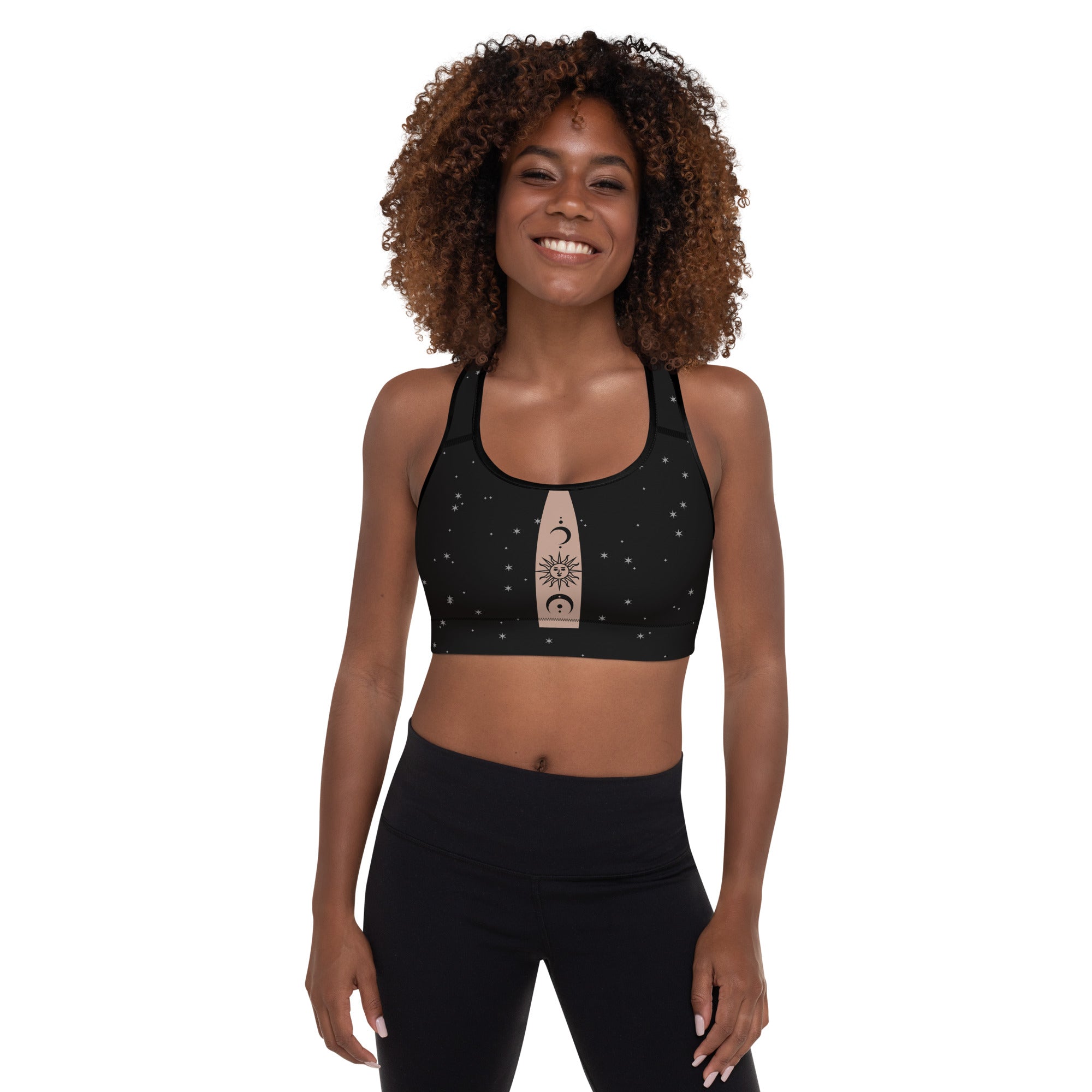 Crescent Moon & Sun Sports Bra