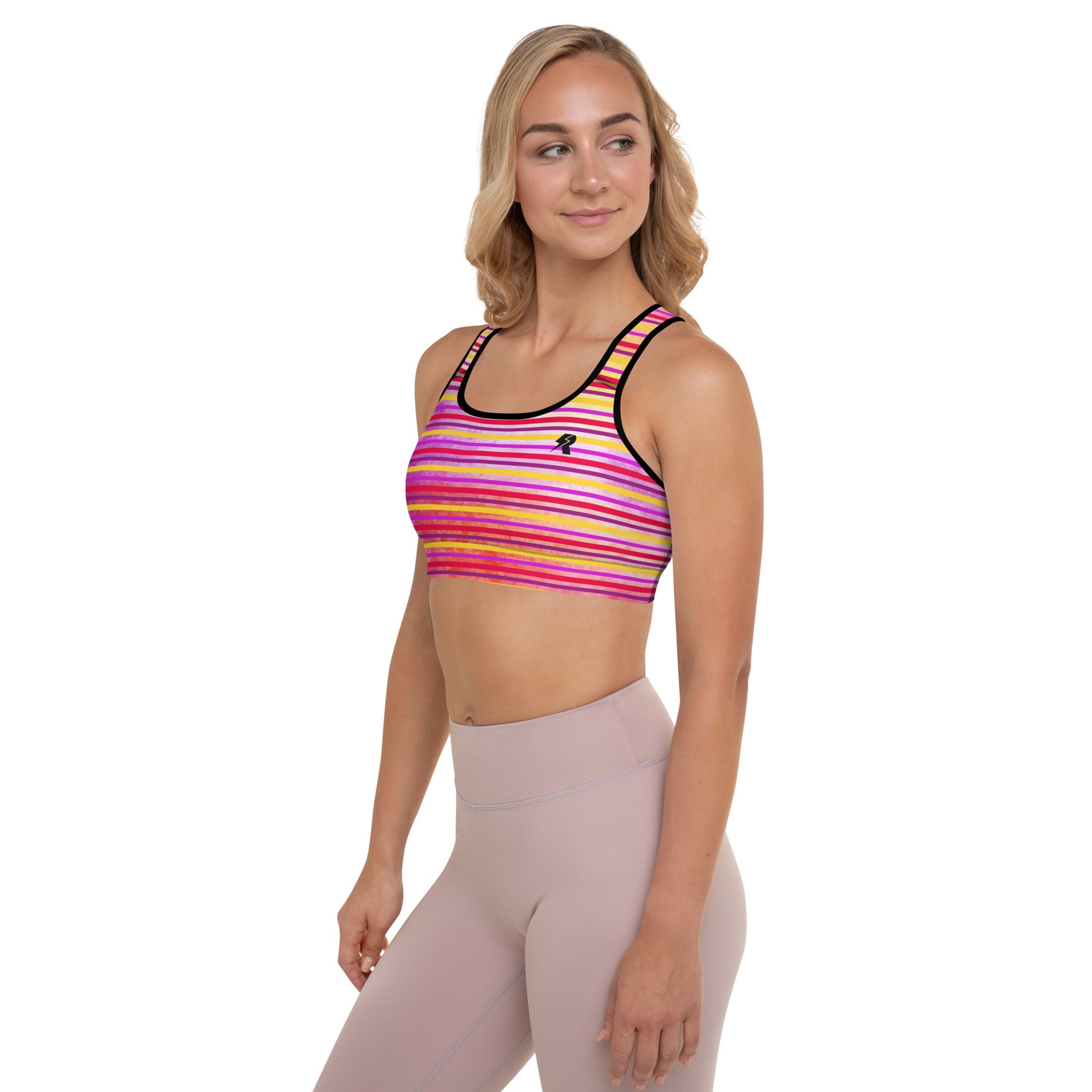 Sunset Stripes Sports Bra