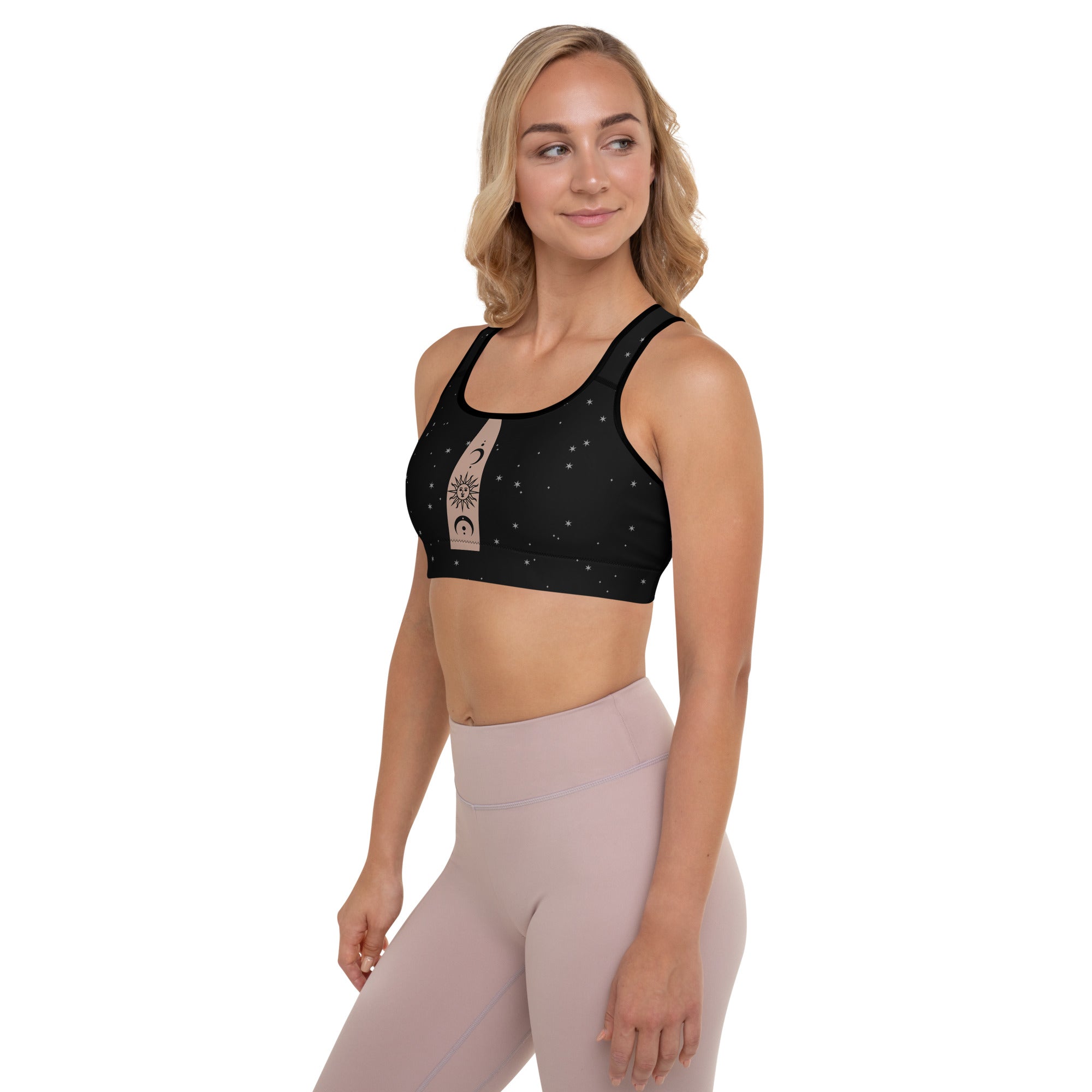 Crescent Moon & Sun Sports Bra