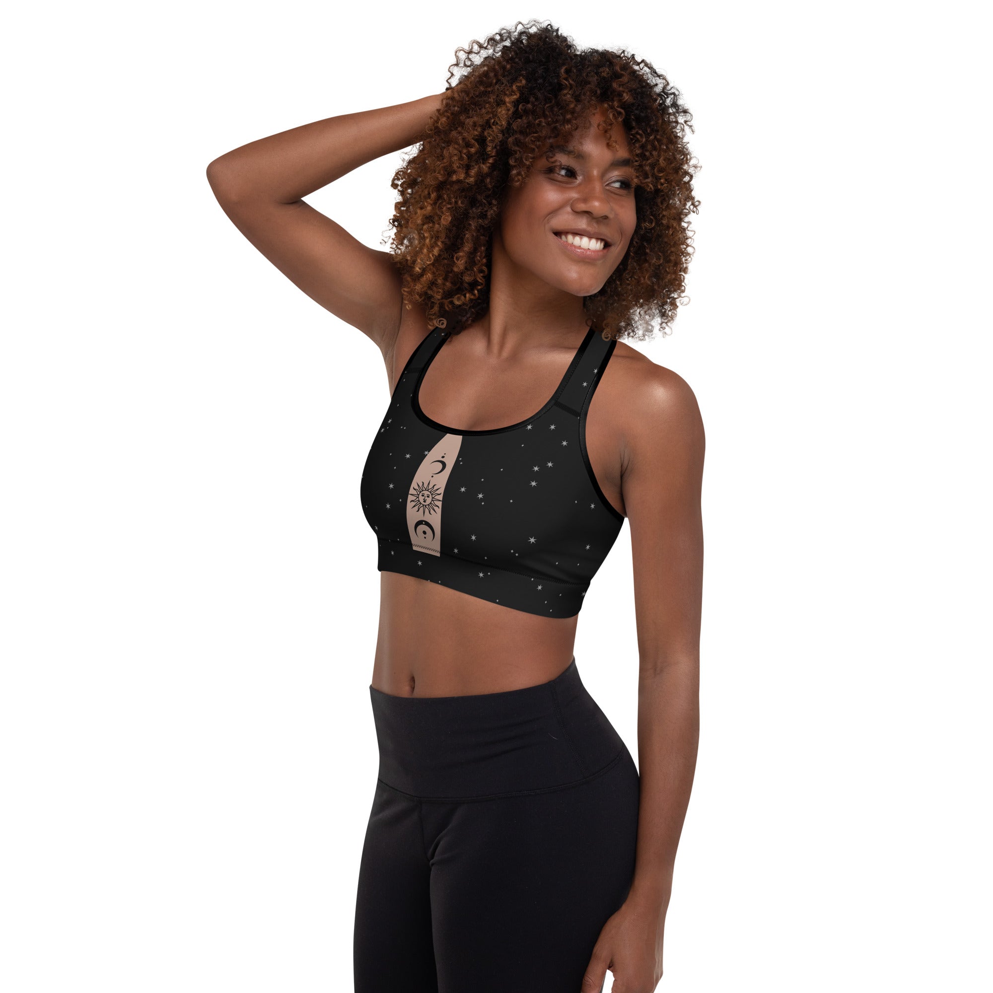 Crescent Moon & Sun Sports Bra