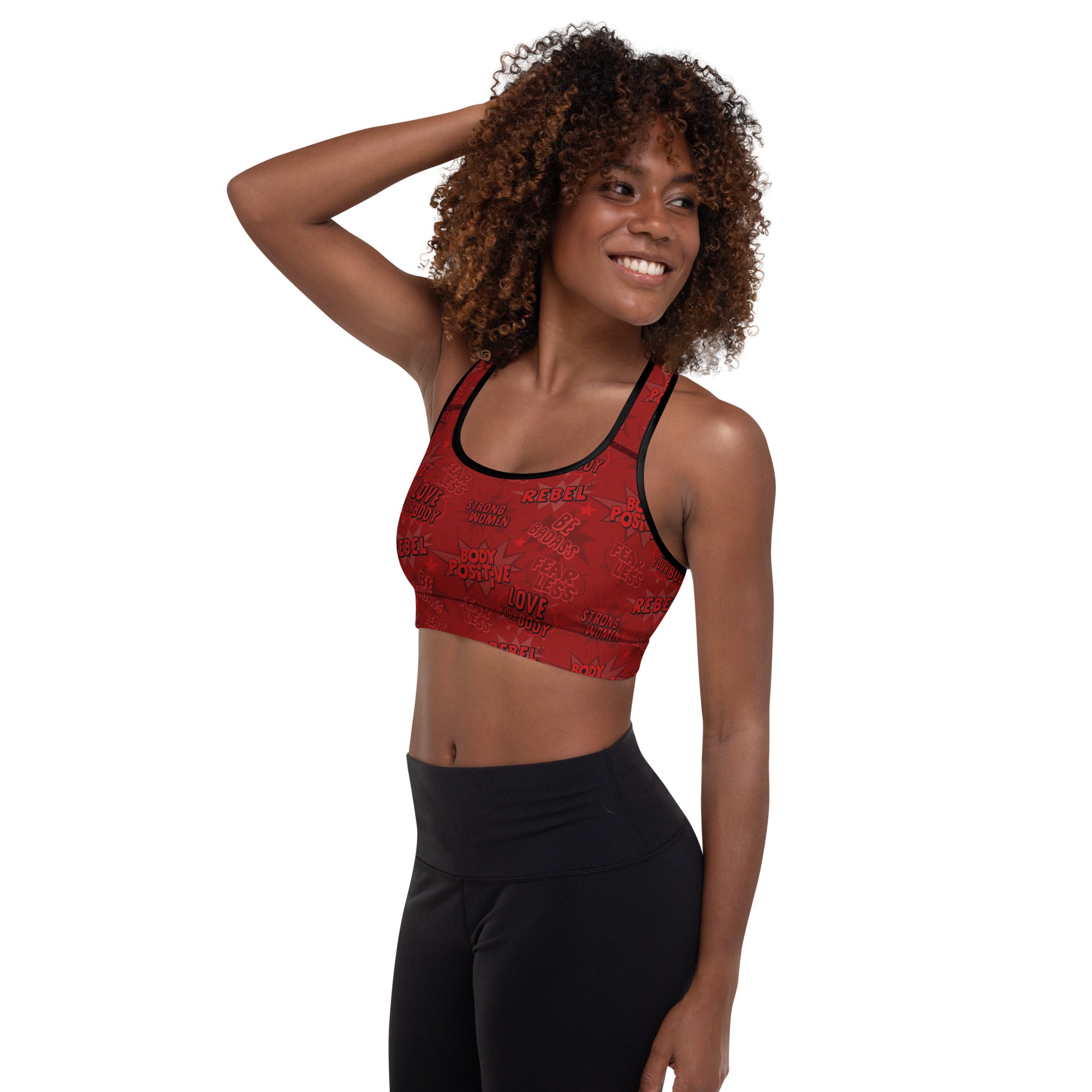 Empower Sports Bra in Sizzling Red