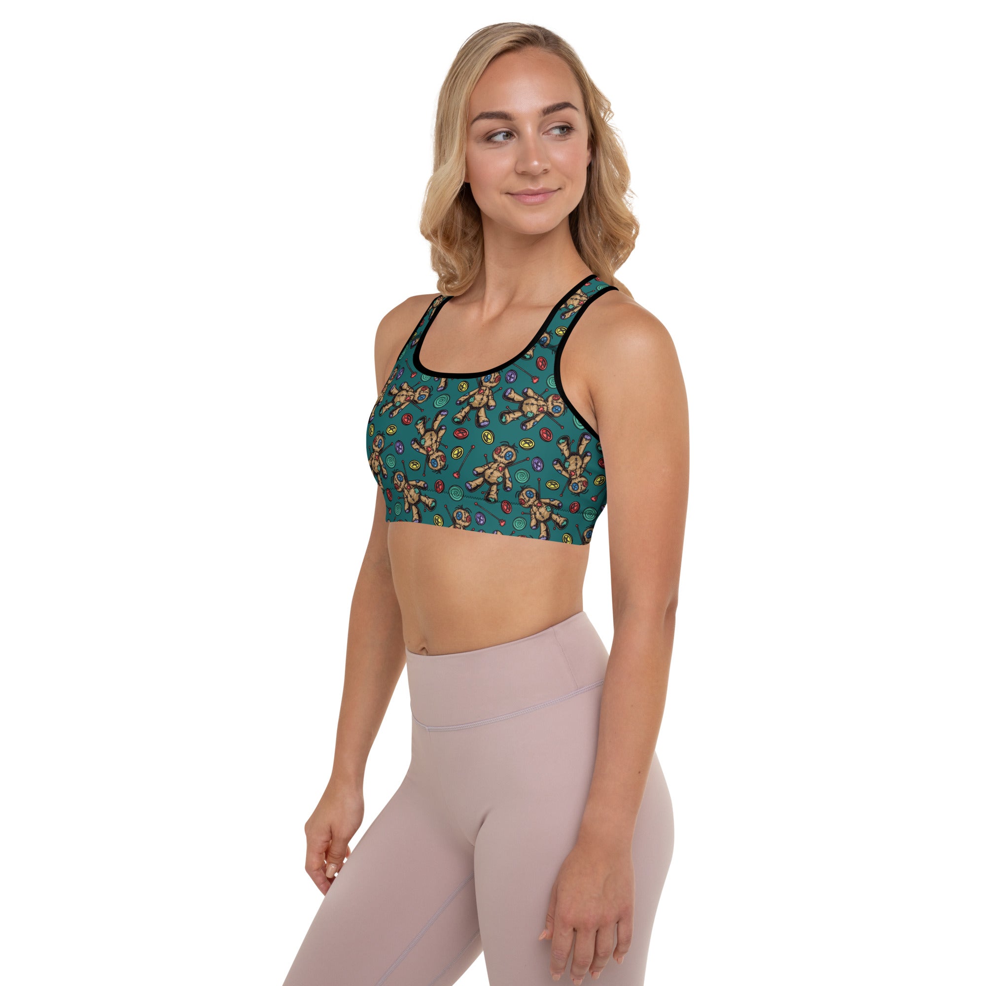 Voodoo Doll Racerback Sports Bra