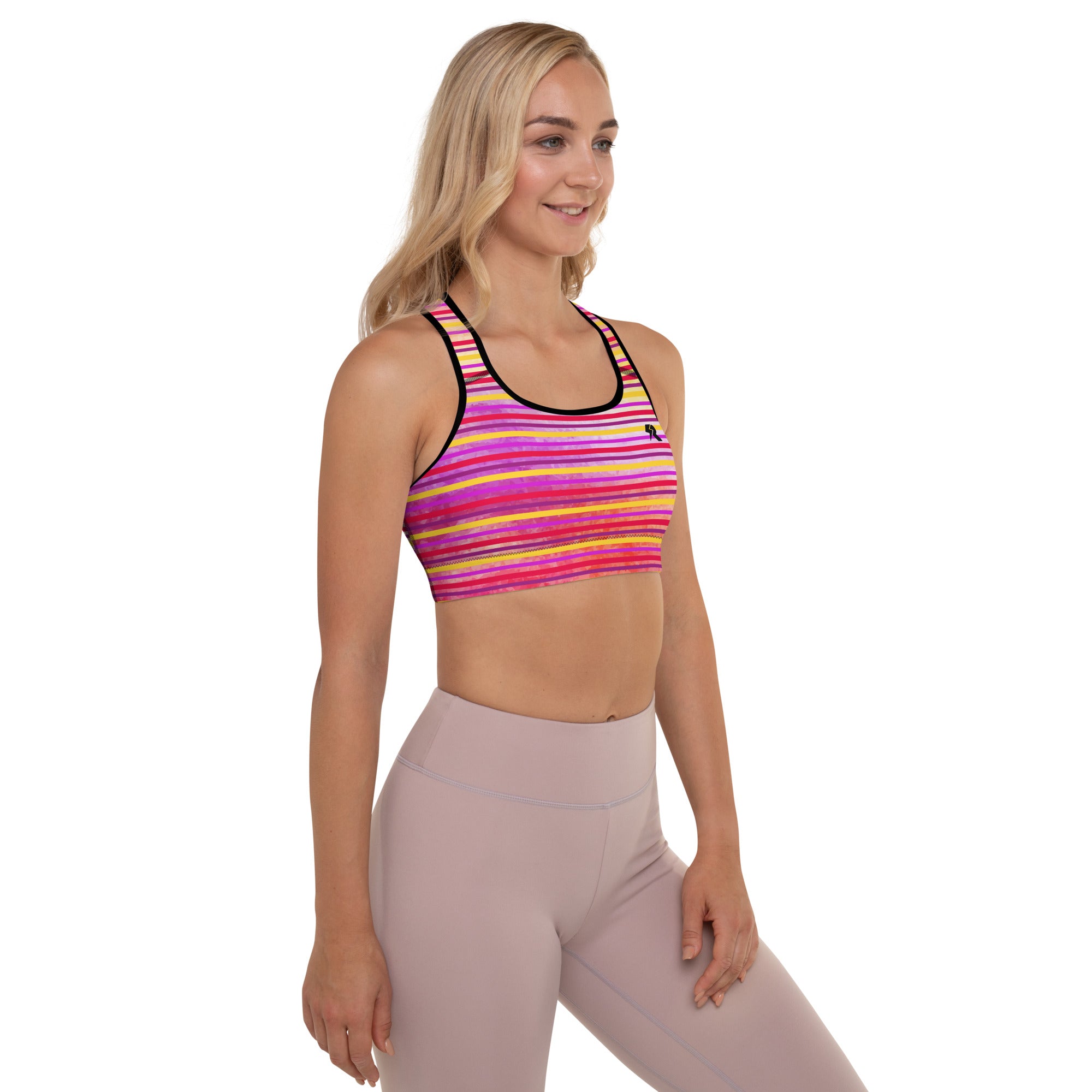 Sunset Stripes Sports Bra