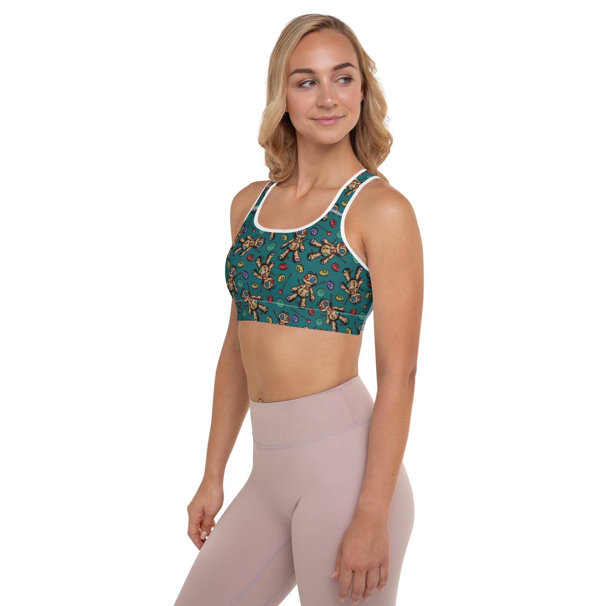 Voodoo Doll Racerback Sports Bra