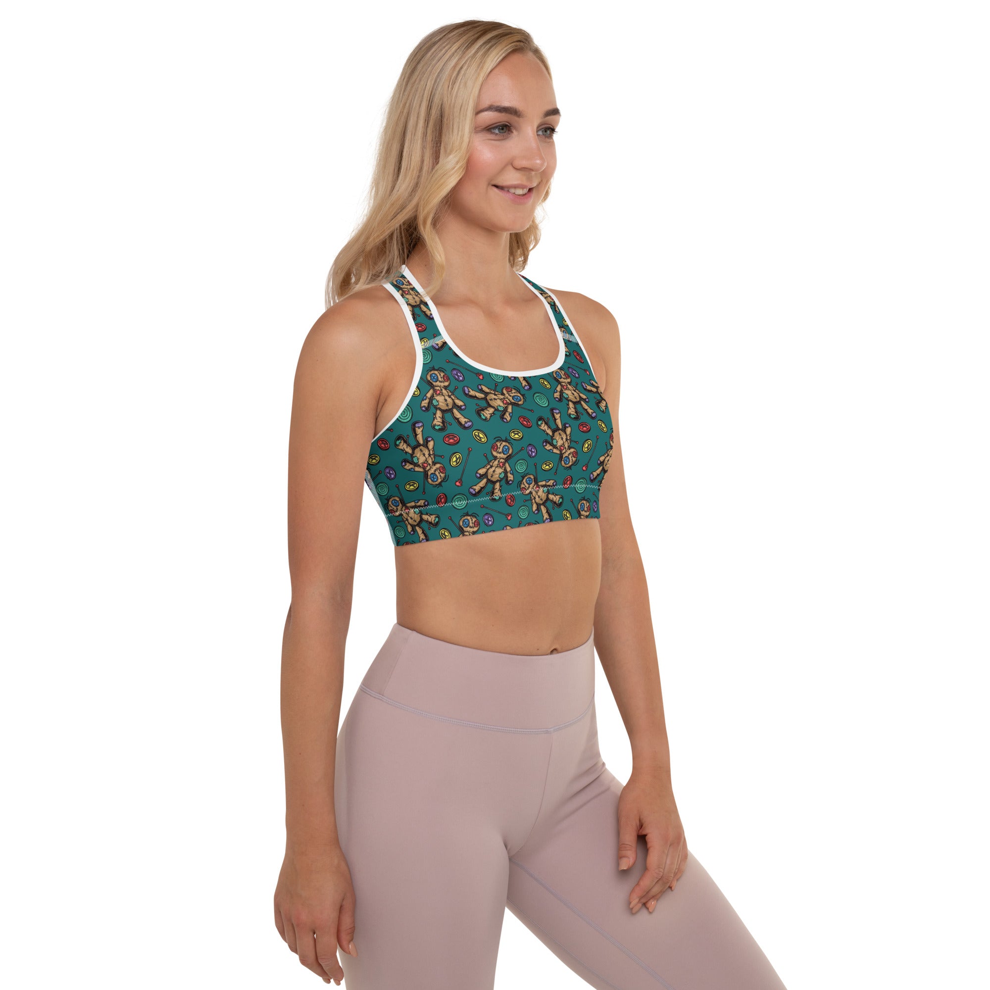 Voodoo Doll Racerback Sports Bra