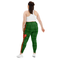 Christmas Bow Leggings | Plus Size