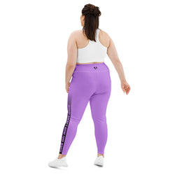 Jaime's "Weight Doesn't Define Your Worth" Leggings in Purple | Plus Size