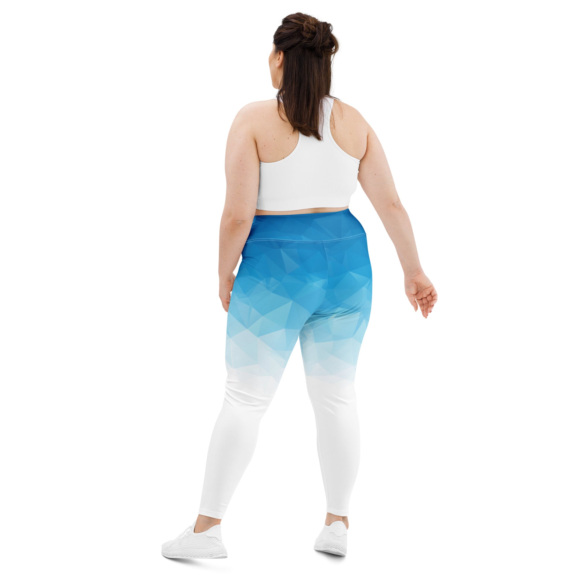 Blue & White Ombre Leggings | Plus Size