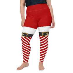 Santa Belt Buckle Leggings | Plus Size