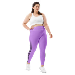 Jaime's "Weight Doesn't Define Your Worth" Leggings in Purple | Plus Size