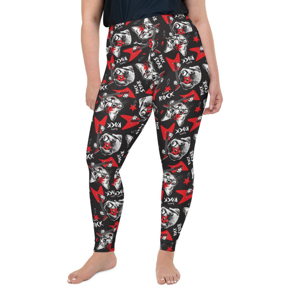 Kitty & Doggy Rock Star Leggings | Plus Size