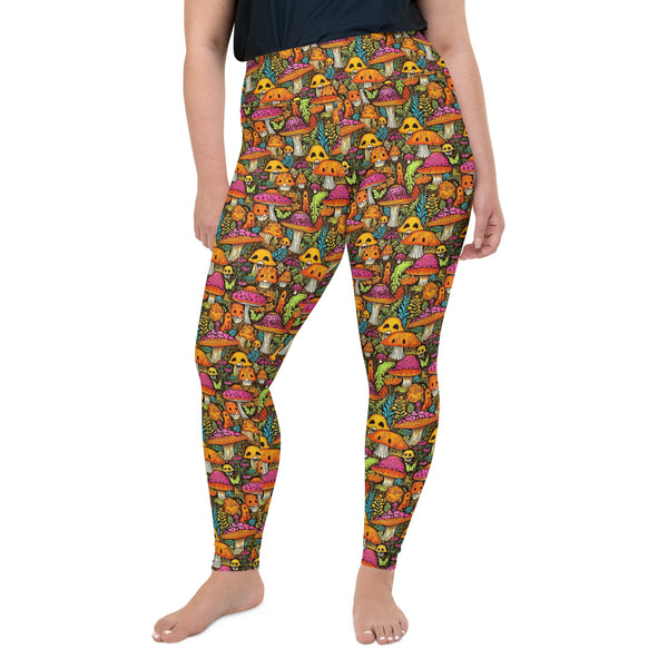 Magical Mushroom Plus Size Leggings