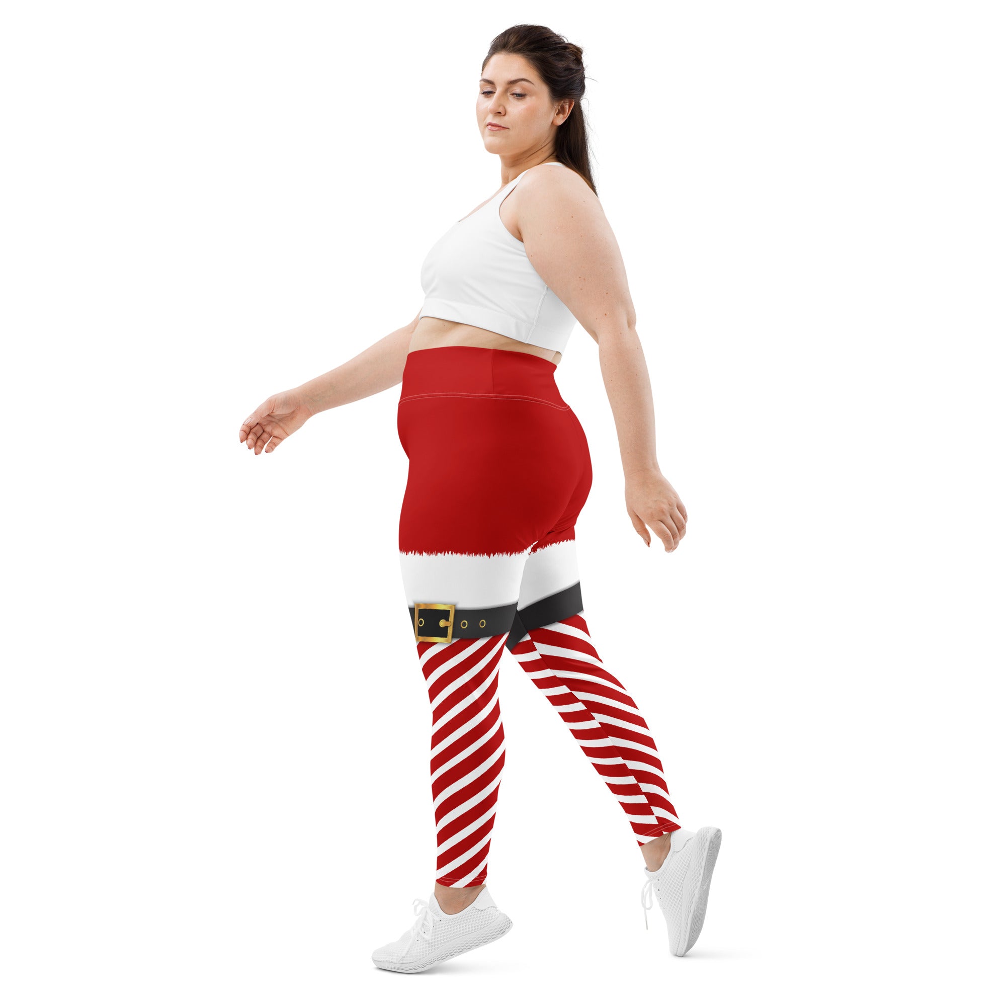 Santa Belt Buckle Leggings | Plus Size