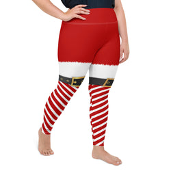 Santa Belt Buckle Leggings | Plus Size