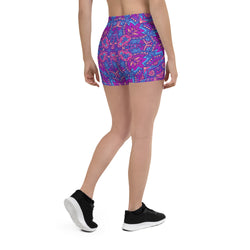 Groovy Mandala Print Shorts