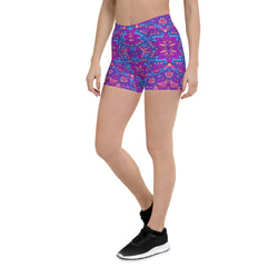 Groovy Mandala Print Shorts