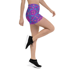 Groovy Mandala Print Shorts