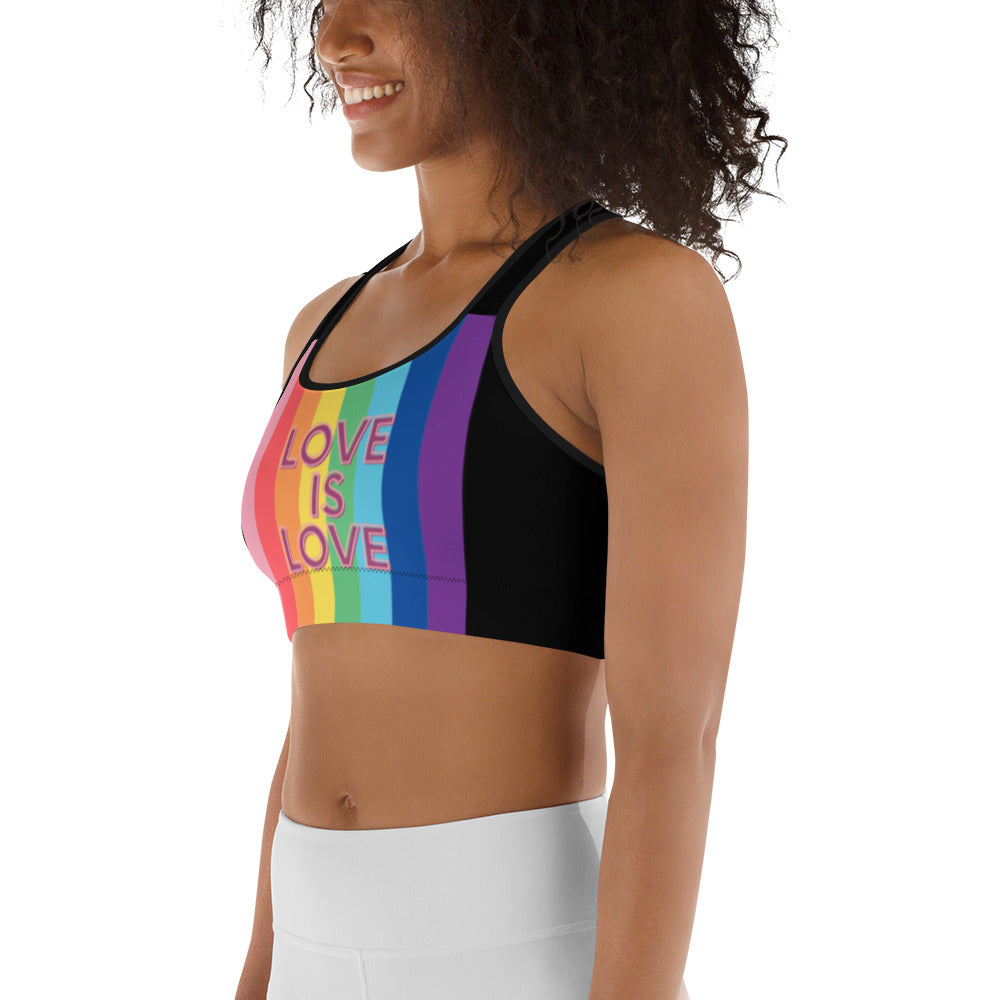 SHE REBEL - Love is Love Sports Bra