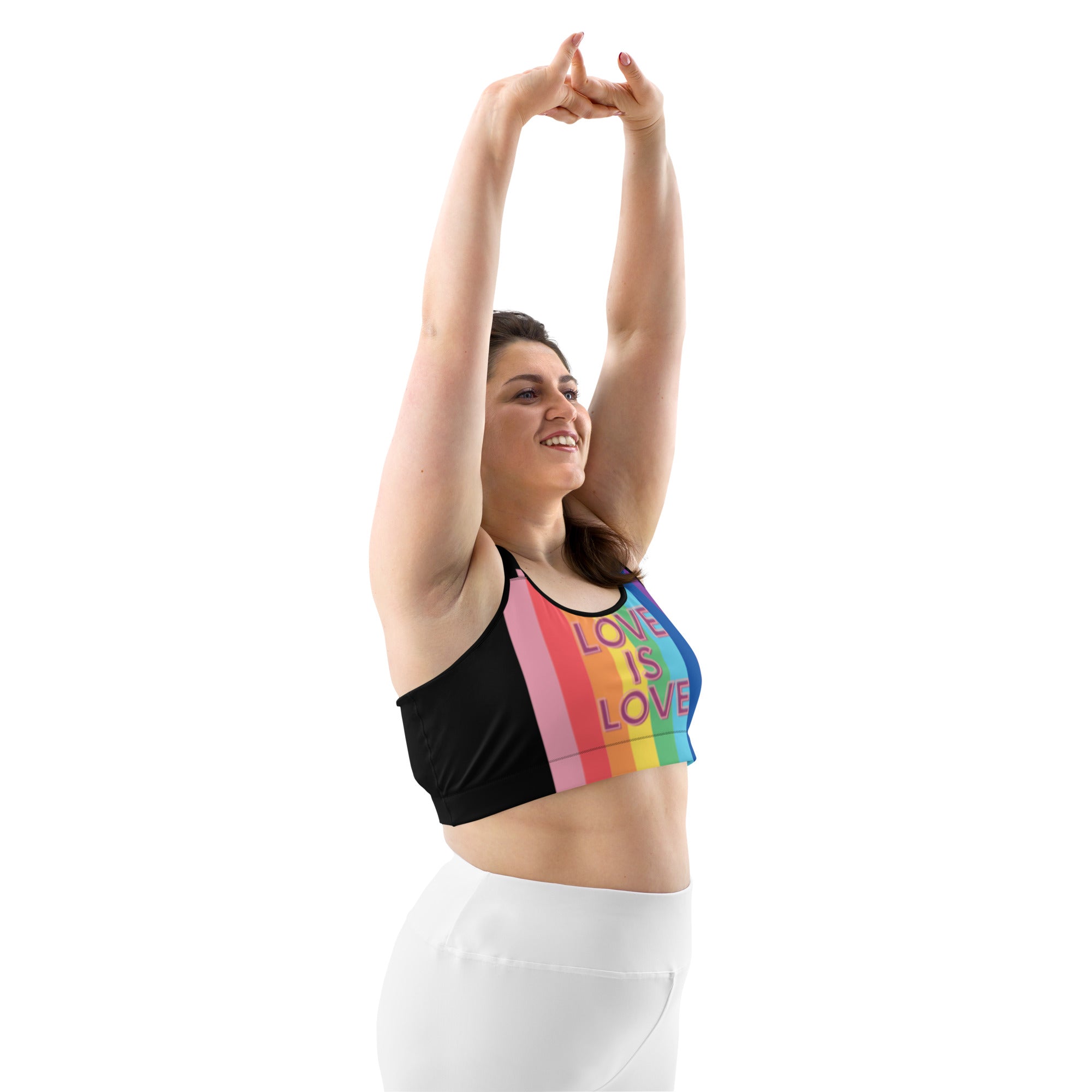 SHE REBEL - Love is Love Sports Bra