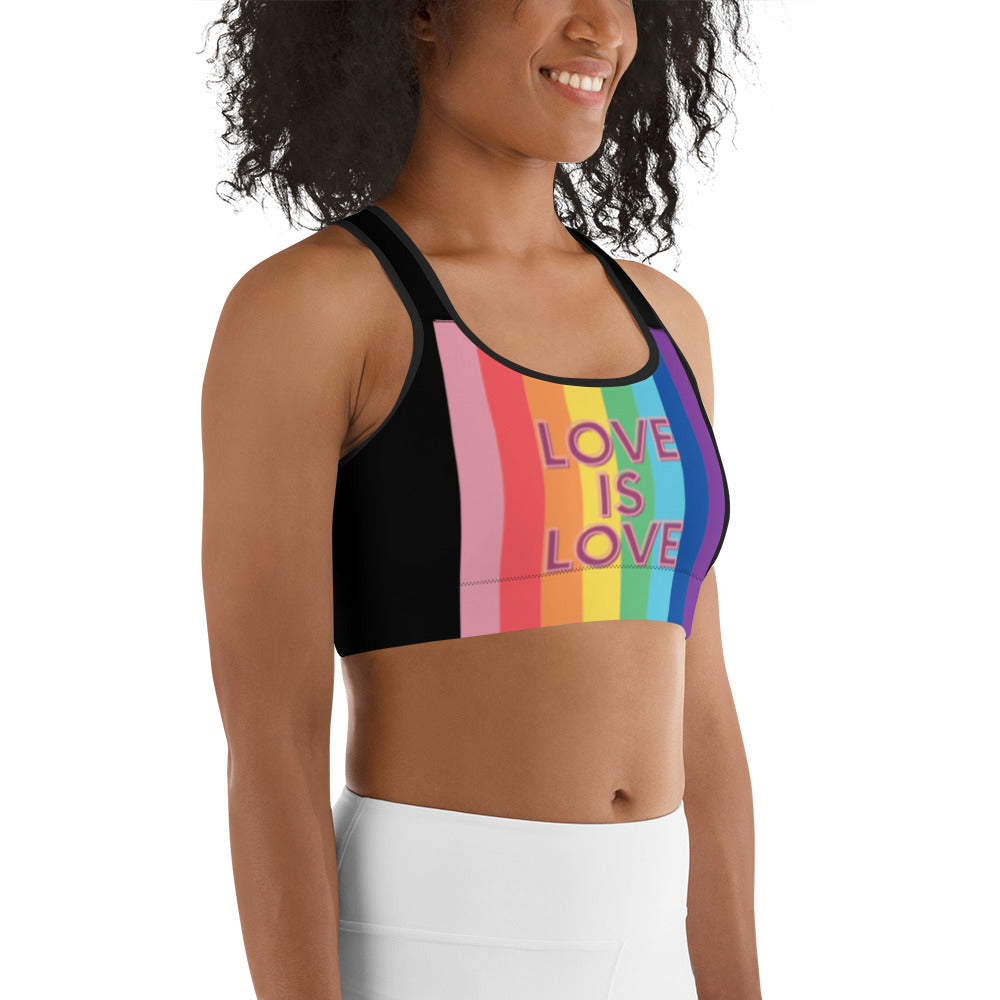 SHE REBEL - Love is Love Sports Bra