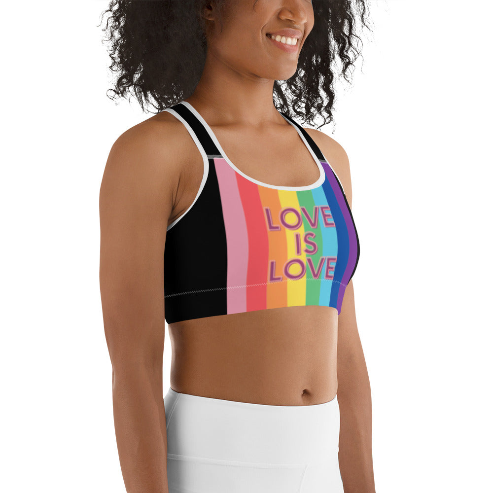 SHE REBEL - Love is Love Sports Bra